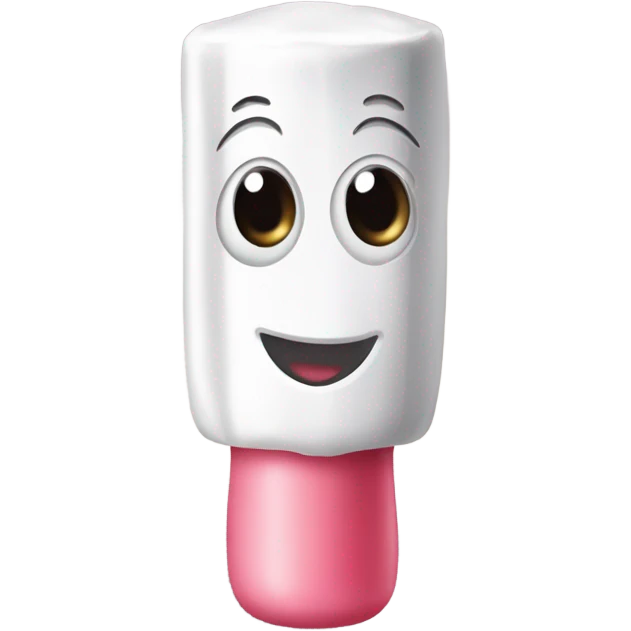Tampon with a face emoji