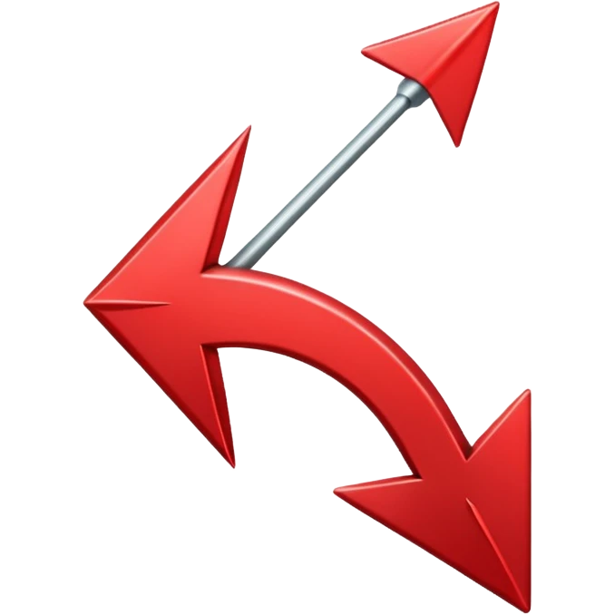 a red arrow pointing down emoji