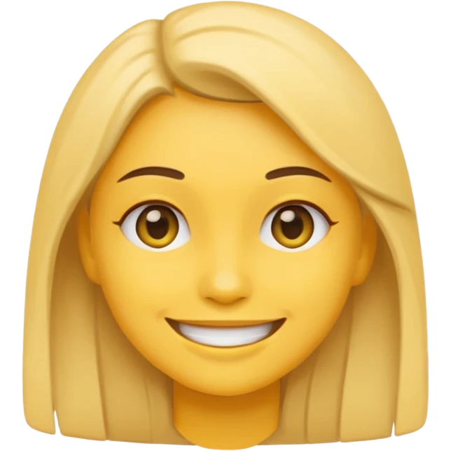 minimalist girl emoji, simple icon emoji