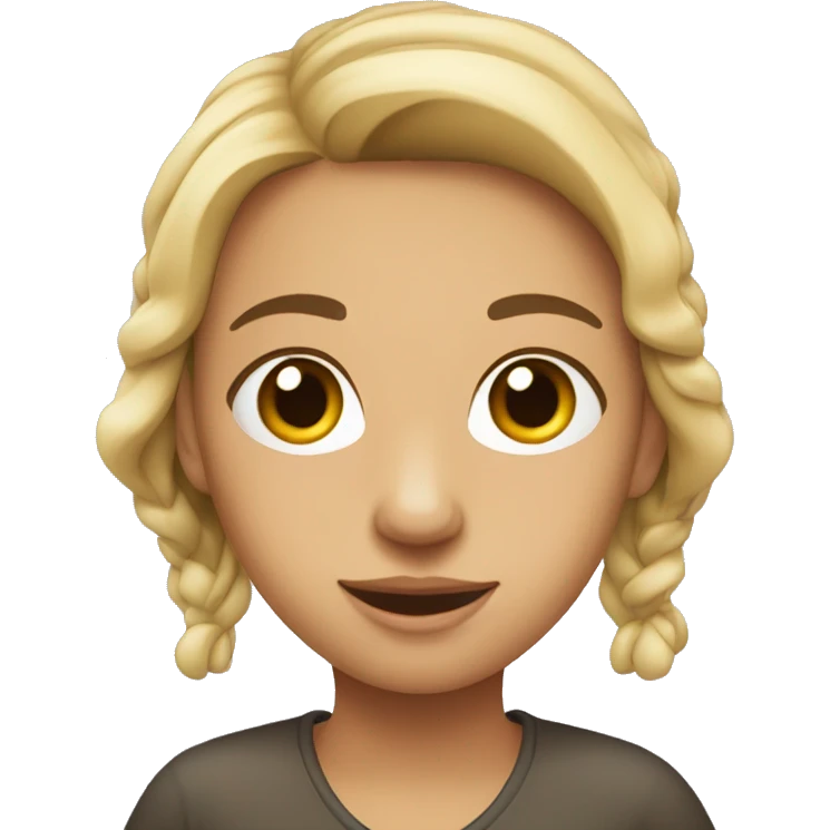 Fille qui n'est pas contente emoji