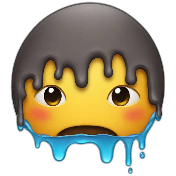 Facing melting emoji emoji
