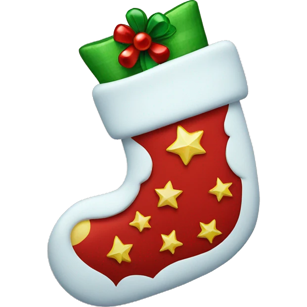 Christmas stocking emoji