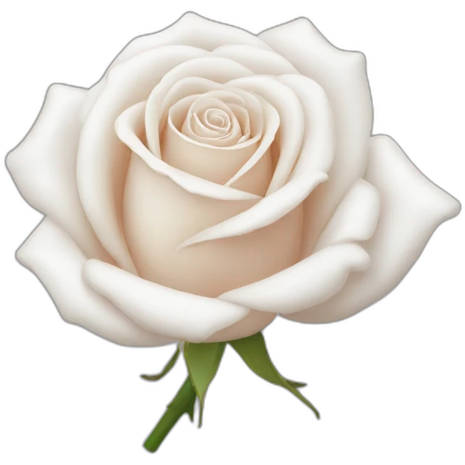 Rose blanche emoji