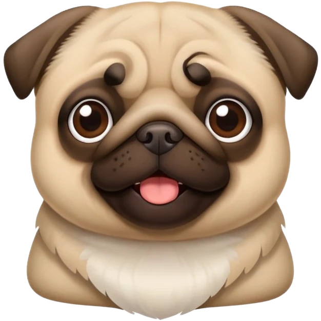 pug next to the words haha  emoji