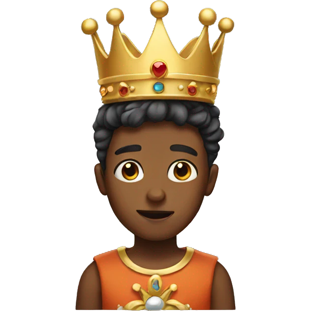 Boy with a crown emoji