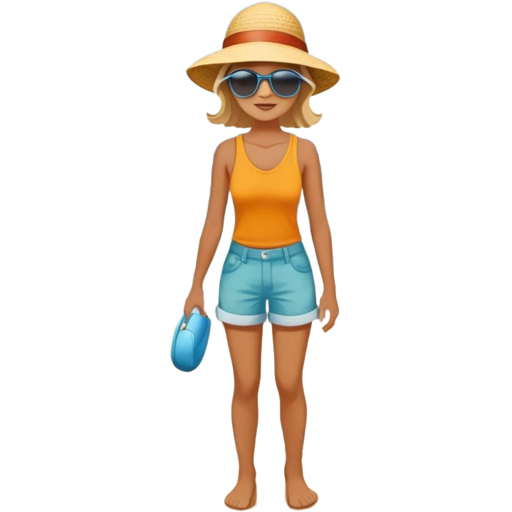 A person standing at the edge of the ocean, looking at the vast waves in front of them. The waves are playful and inviting (fun & play), the deep water is calm and powerful (relationships & meaning), and the beach walk is peaceful, with footprints marking the sand (being present & savoring life).  emoji
