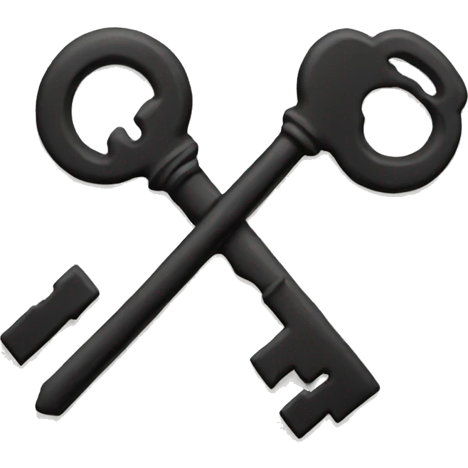 Black key with button  emoji