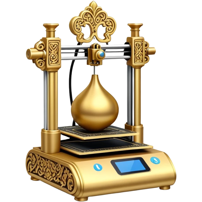 3d printer elegoo in old disney stile emoji