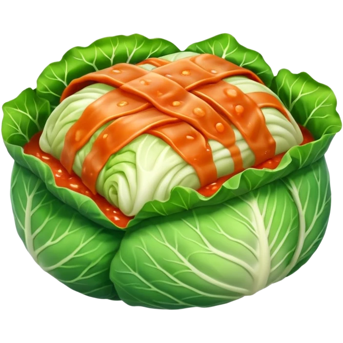 Very simple singular cabbage roll emoji