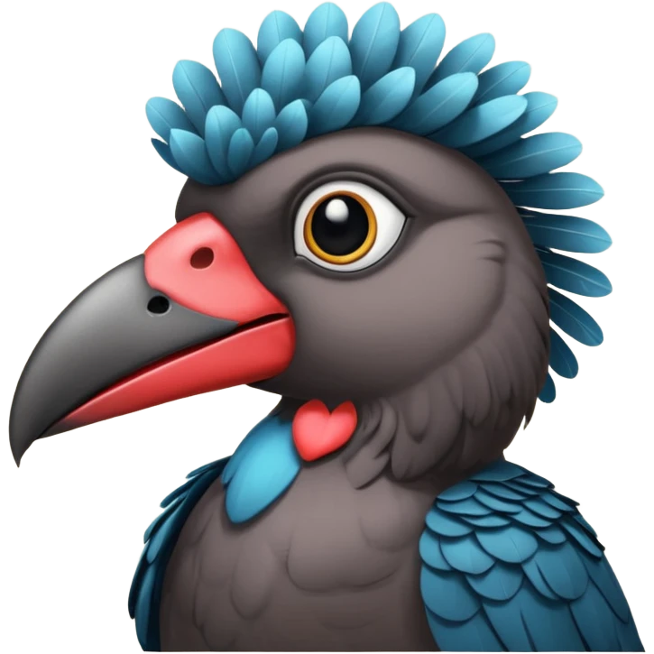 Umbrella bird emoji