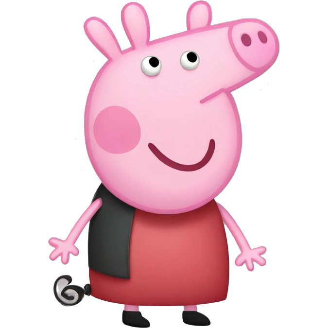 baddie peppa pig with extra long nails emoji