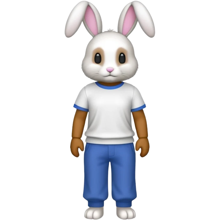 Make a bunny with classic roblox emoji