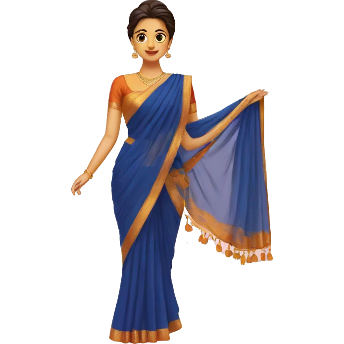 Saree draping emoji