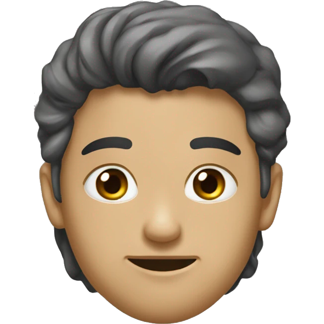 девушка в наушниках, карие глаза, длинные темные волосы emoji