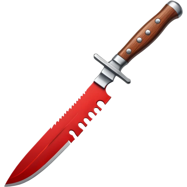 Bloody knife that says Dillon style  emoji