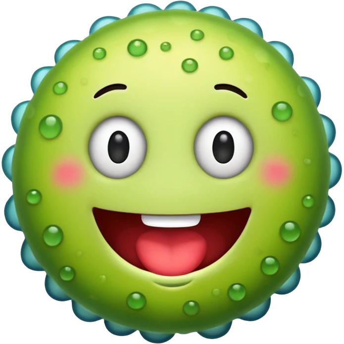 Happy bacteria emoji emoji