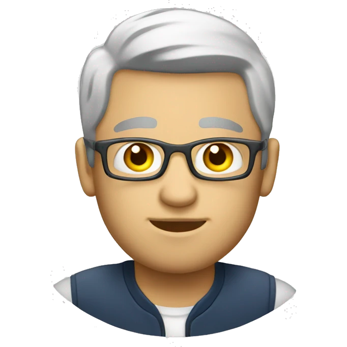 White casual team manager standing emoji