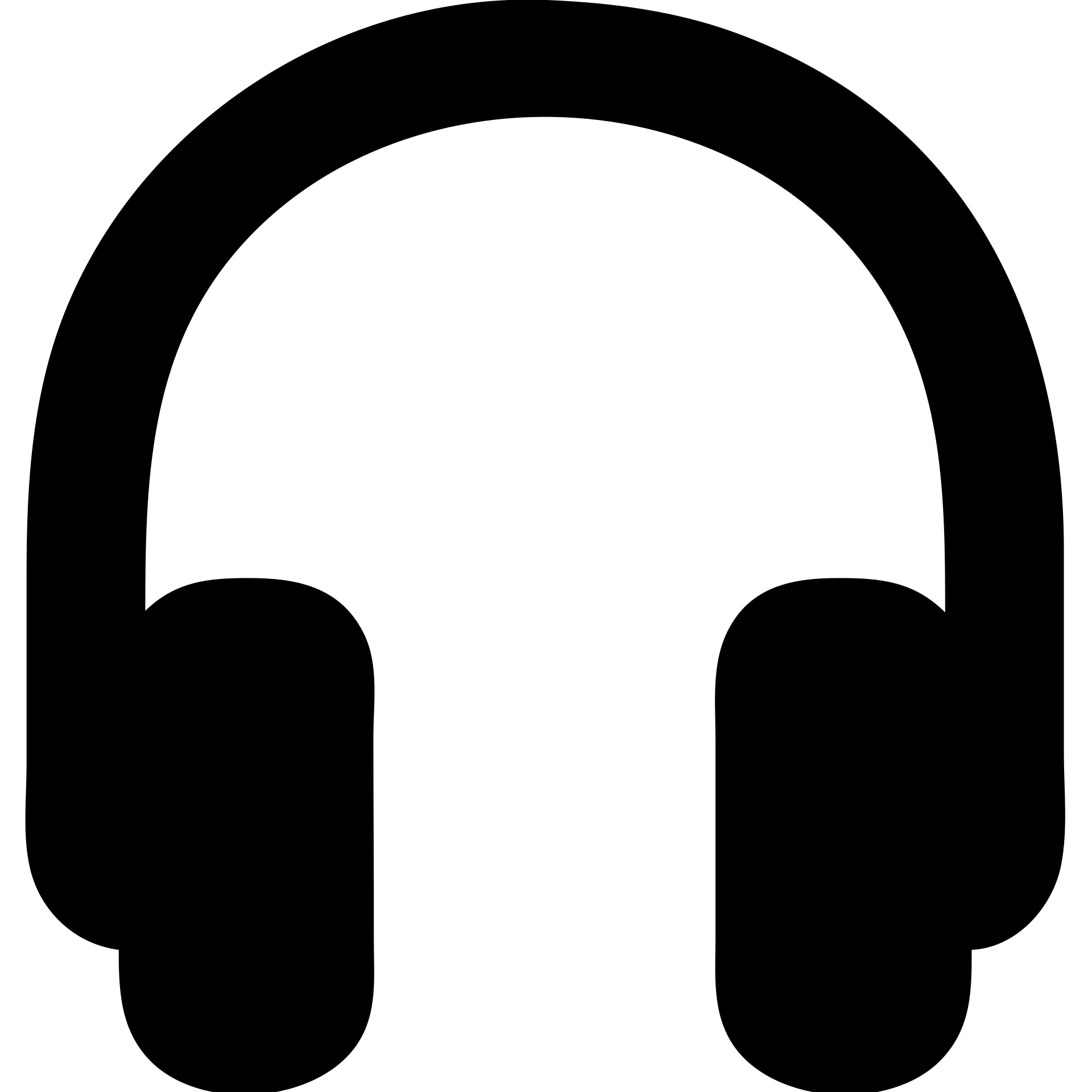 solid filled headphones icon emoji