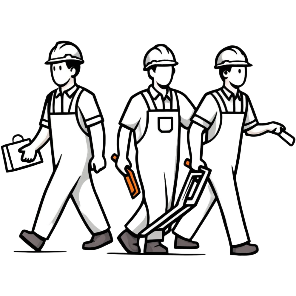 labor workers walking emoji