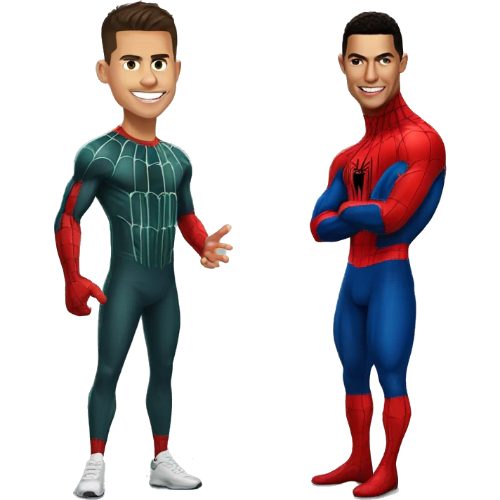 ronaldo and spiderman emoji