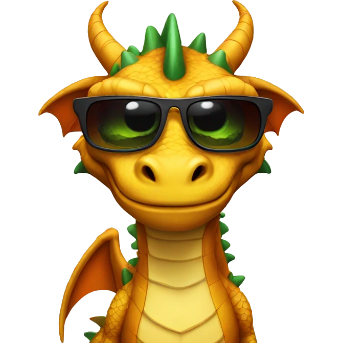dragon wearing sunglasses emoji