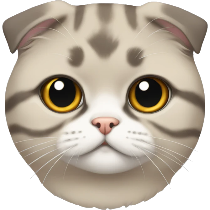 Scottish fold cat emoji