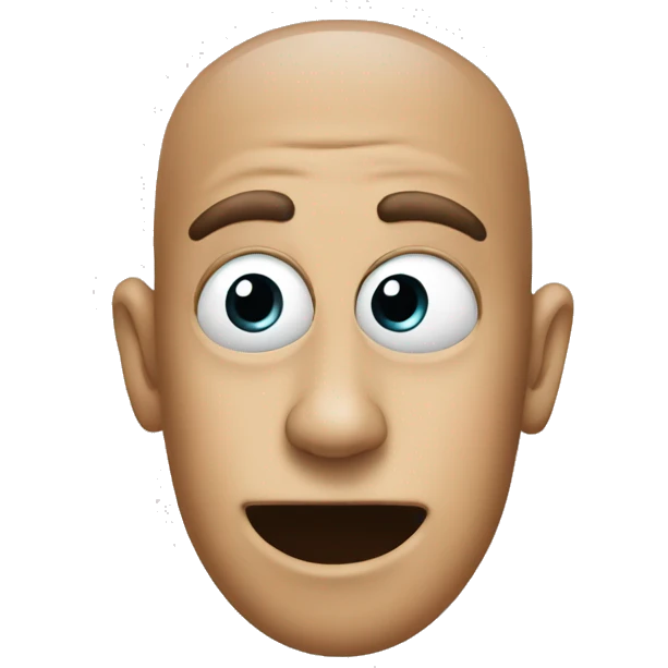 a thumb with eyes, nose, and mouth emoji