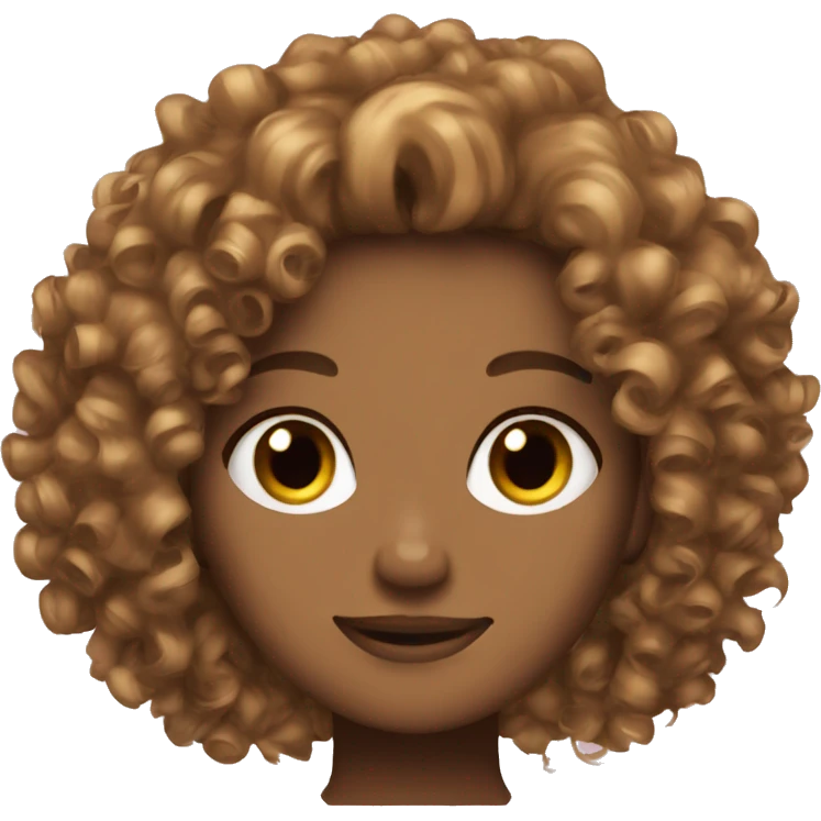 My best friend curly light brown hair  emoji