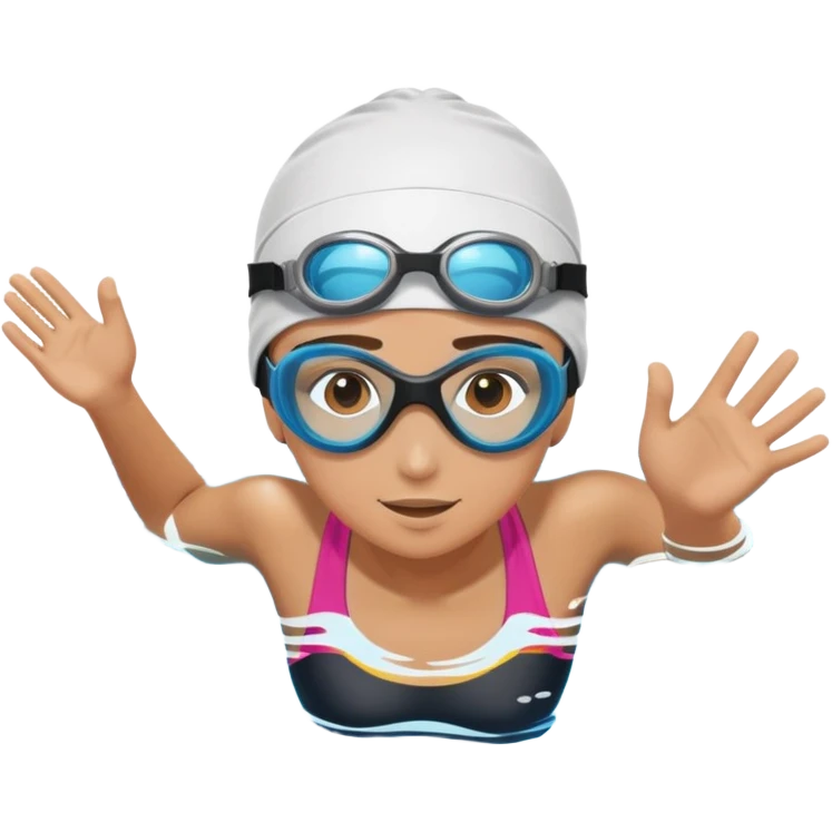 person swimming freestyle in pool emoji
