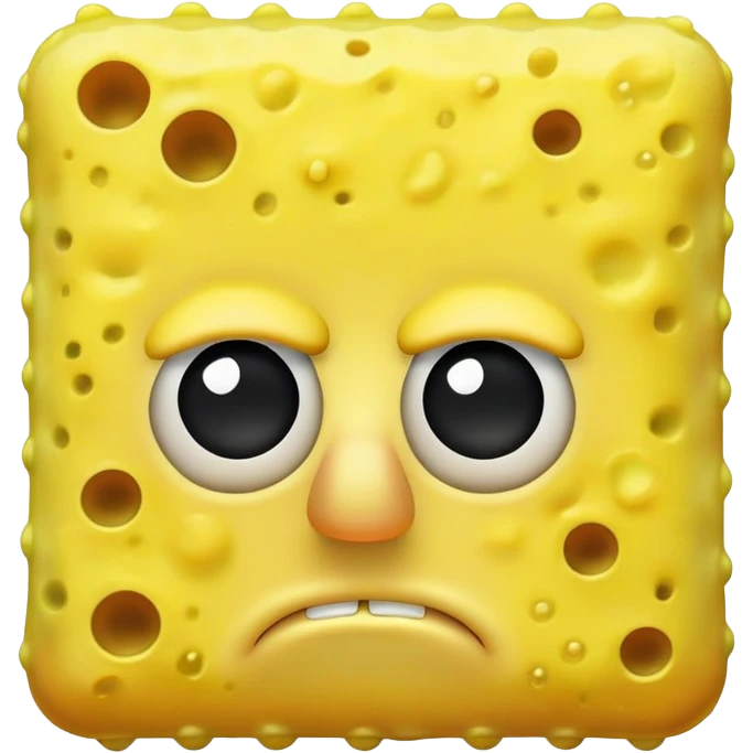 SpongeBob sad frowning emoji