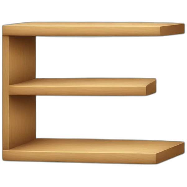 small wooden shelf emoji
