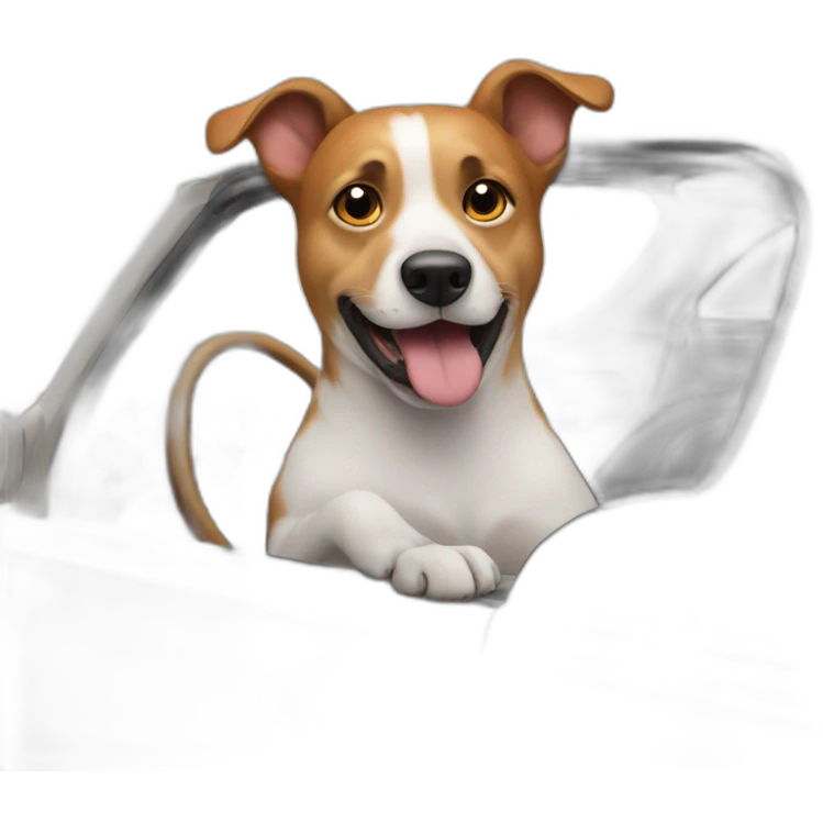 dog in a car  emoji