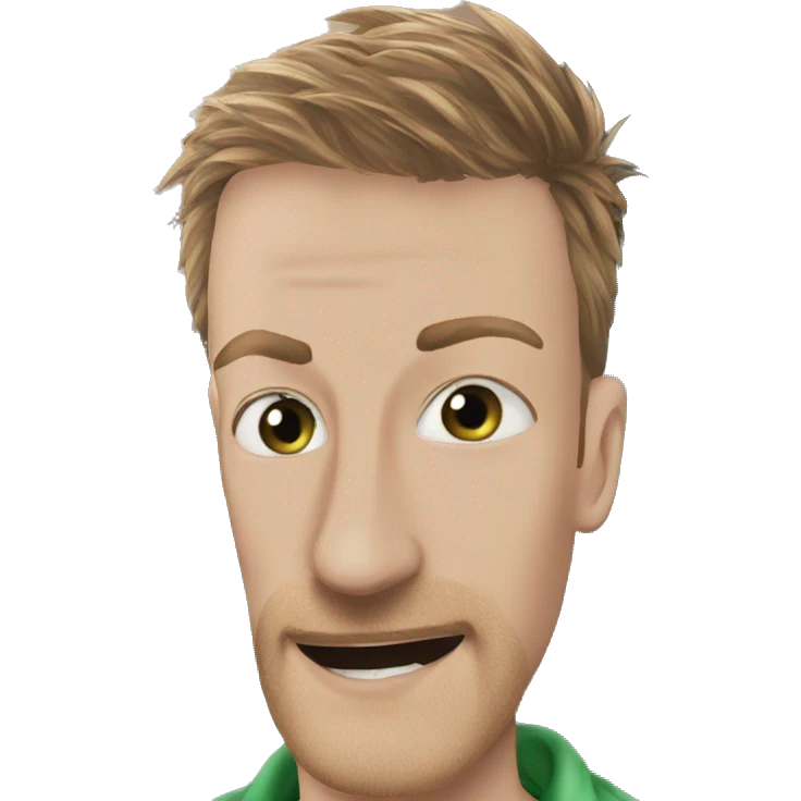 happy guy in green shirt emoji