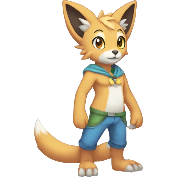 Anthro Sona Fakemon Full Body emoji