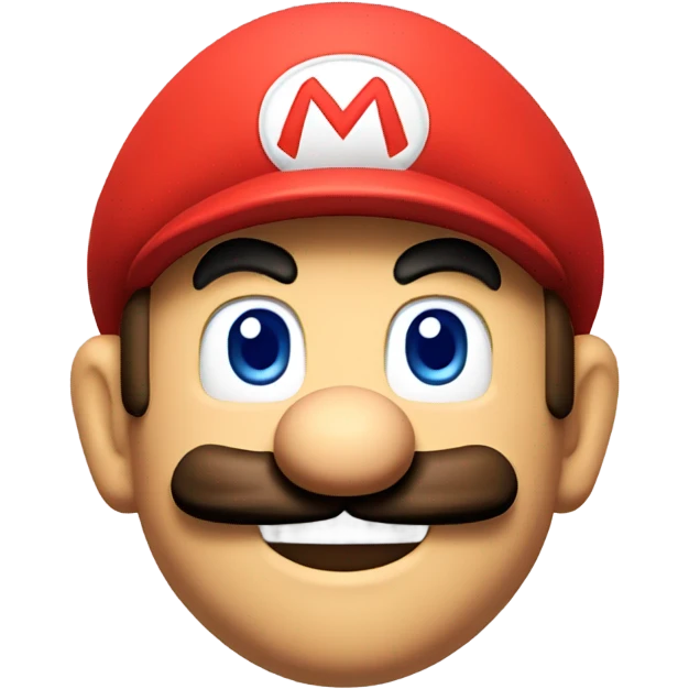 Mario made of chrome  emoji