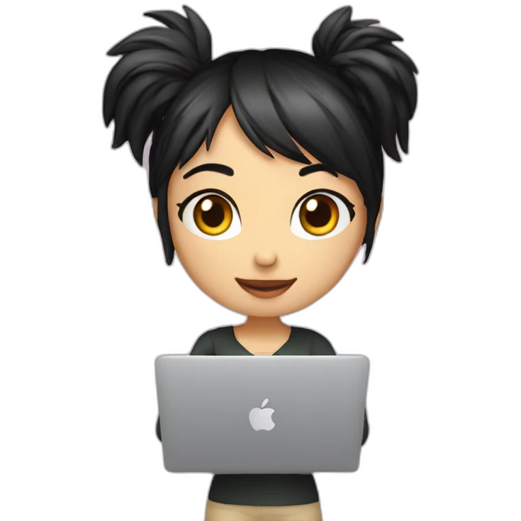 nico-robin-with-a-macbook emoji