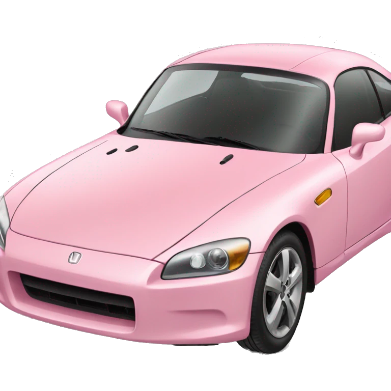 Light pink Honda car emoji