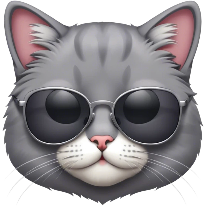 Cat wearing sunglasses emoji