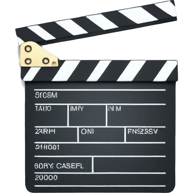 clapperboard emoji