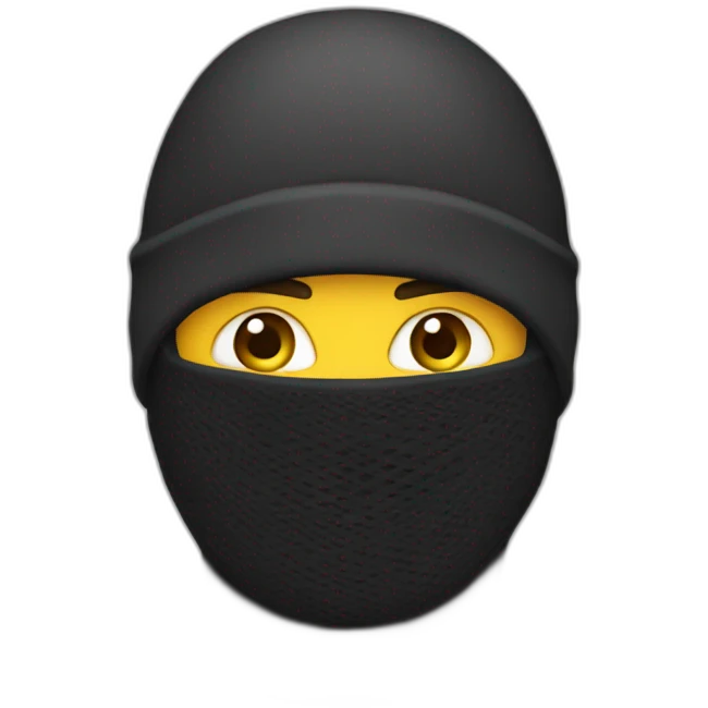Man with a balaclava emoji