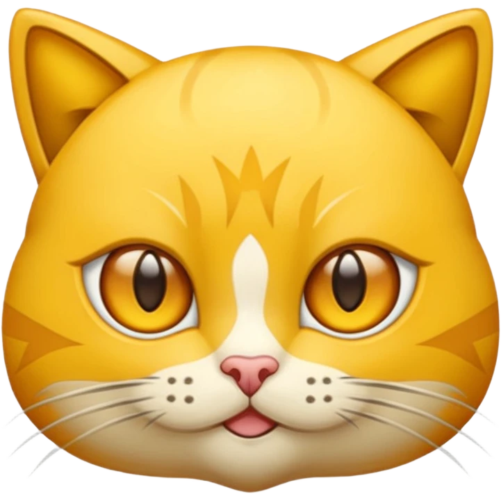 Gato amarillo con ojos de estrella emoji