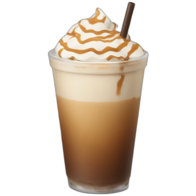 Iced latte emoji