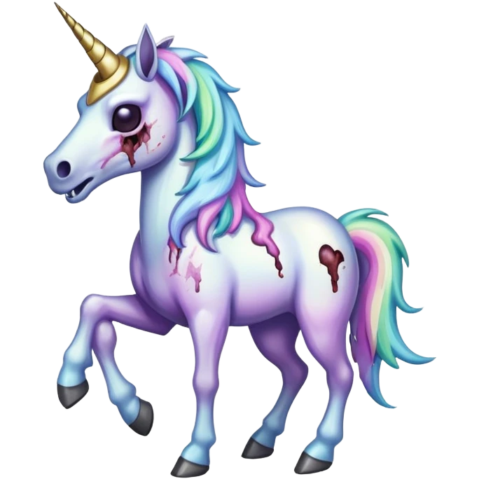Zombie unicorn emoji