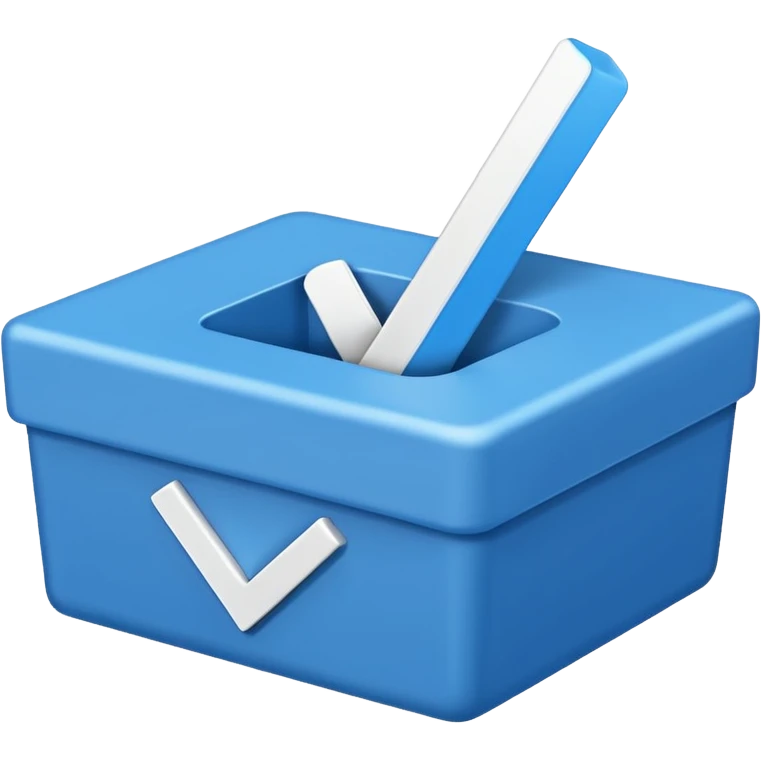 WhiteCheckmark in blue box emoji
