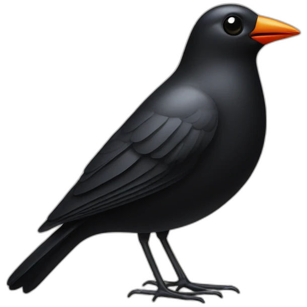 eames black bird emoji