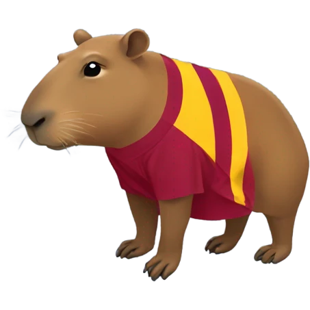 capybara with barcelona jersey emoji