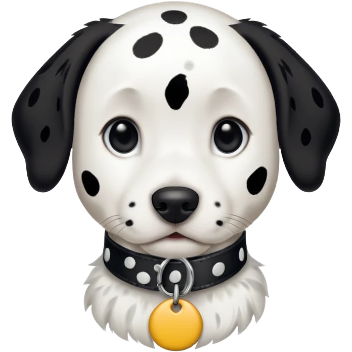 Dalmatian with spotted collar emoji