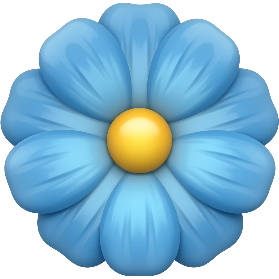 Blue flower emoji