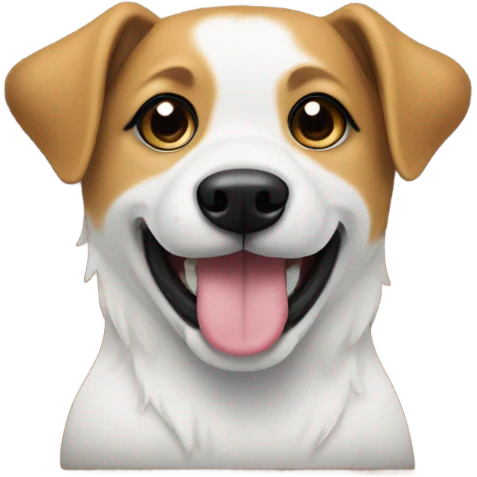 Dog in modern frame emoji