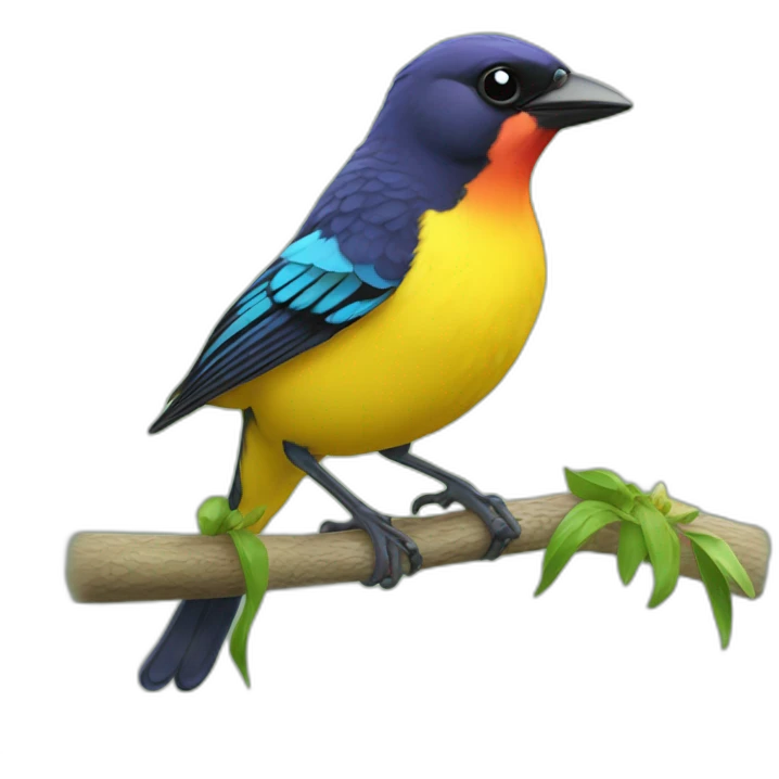 tanager happy tears emoji